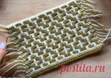 Коллекция базовых мозаичных узоров: вяжем вместе. Узор 2