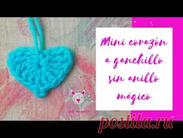 Cómo tejer corazón a crochet SIN anillo mágico ❤︎ Tutorial de crochet/ganchillo paso a paso