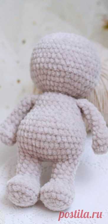 PDF Основа Игрушки крючком. FREE crochet pattern; Аmigurumi doll patterns. Амигуруми схемы и описания на русском. Вязаные игрушки и поделки своими руками #amimore - тело куклы, куколка, основа.