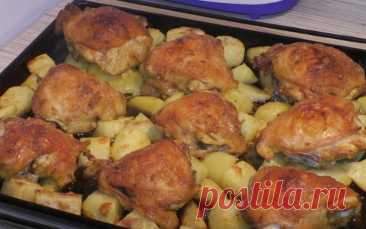 Картошка с курицей в духовке - как приготовить вкусно и сочно?