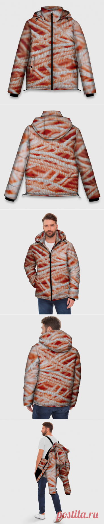 Мужская зимняя куртка 3D Нити - макро фото - купить по цене 14485 руб в интернет-магазине Всемайки, арт 3652185