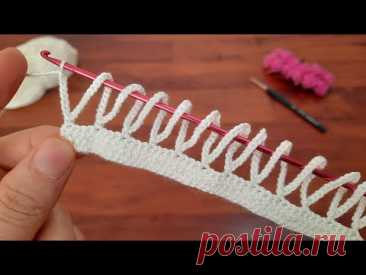 Wow😲Awesome Tunisian crochet easy knitting pattern how to make? step by step MUY HERMOSO CROCHÉ