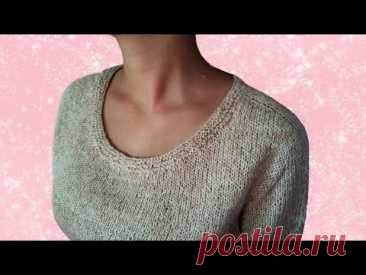 ВЯЗАНИЕ. РЕГЛАН ПОГОН. НОВЫЙ РОСТОК. SWEATER SADDLE SHOULDER. SUÉTER TEJIDO. ORME KAZAK