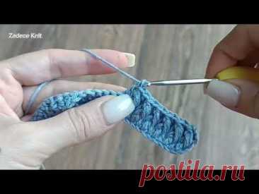 This unique crochet pattern is not on YouTube. Very stylish crochet stitch. Crochet.