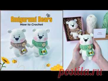 How to Crochet Amigurumi Cute Bears with BeeBag | NHÀ LEN