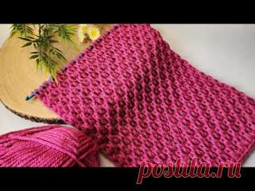 Radiant Ruby Tunisian Stitch ~ Graceful Glamour in Every Loop!