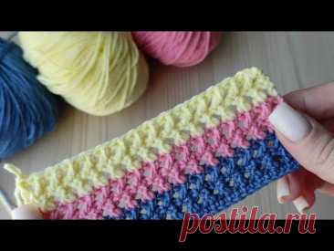 It's worth seeing! Insanely beautiful French crochet stitch! Unique crochet pattern. Crochet.