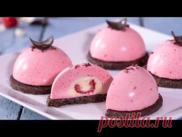 Chocolate Raspberry Mousse Domes