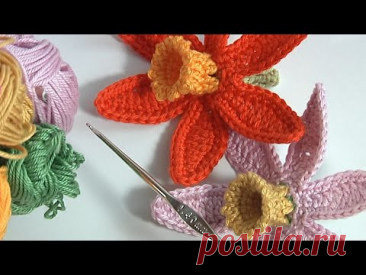 Magic FLOWER/How to Crochet 3D Flower/Super POPULAR Project/Video Tutorial