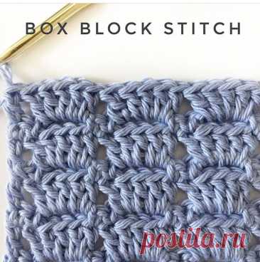 Box Block Crochet Stitch for Afghans - Crochet Easy Patterns