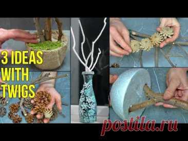 Here's how ordinary twigs can be turted into something cool! What to make from twigs, twigs decor