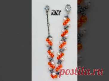 DIY bracelet. Beginners bracelet pattern. Beading tutorial for beginners #shorts #jewelry