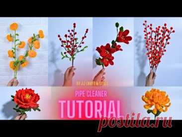 5 Amazing pipe cleaners crafts | Complete and friendly Tutorial for Beginners