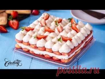 Strawberry Tiramisu - Easy No-Bake Eggless Dessert