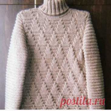Узор для свитера/пуловера спицами