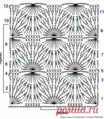 Интересный узор крючком