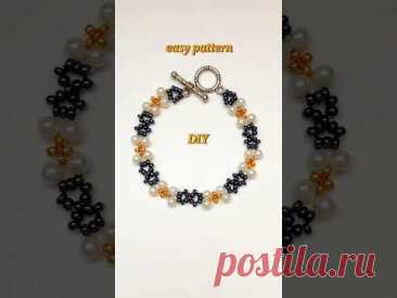 #shorts easy beading pattern. DIY bracelet. Seed beads bracelet #diy #jewelry