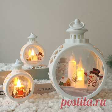 Рождественские украшения для дома, Санта-Клаус, снеговик, светильник, украшения для рождественской елки, рождественские подарки, Рождество 2021, новый год 2022 | Дом и сад | АлиЭкспресс