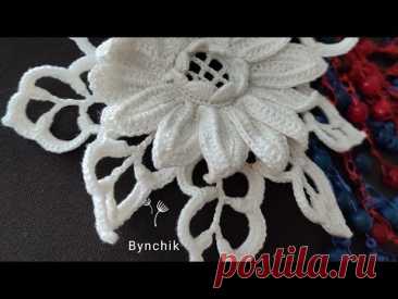 Crochet flower with Bynchik