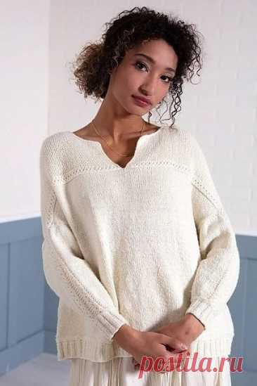 Пуловер «Sentosa» от Courtney Spainhower. Спицами. / knittingideas.ru
