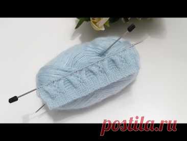 İki şiş çok güzel örgü modeli / bayan yelek hırka örgü modelleri / knitting pattern