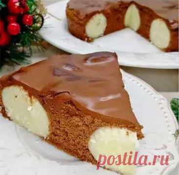 Шоколадный пирог с шариками: фото рецепт, ингредиенты, приготовление