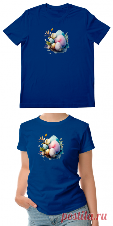 Женская футболка «Пасхальные яйца, акварельная абстракция» цвет белый - дизайнер принта Anstey