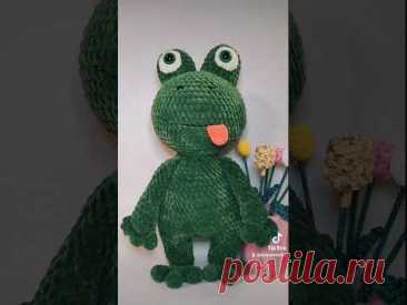 Жаба гачком, лягушка, Жабка, Frog, crocheting frog