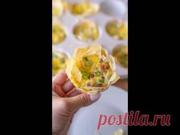 Easy Pyllo Quiche Bites