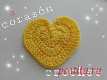 ♥️Como tejer corazón ♥ a crochet muy fácil