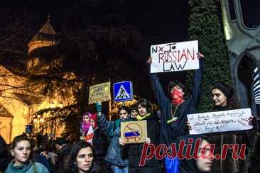 Акция протеста в Тбилиси завершилась