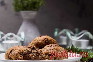 Печенье с ромовым изюмом, шоколадом и пряностями - Daria Saveleva