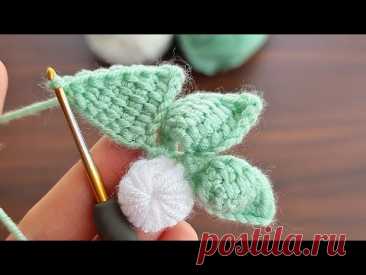 SUPER BEAUTIFUL😉MUY BONİTO Very easy beautiful crochet flower model flower making.