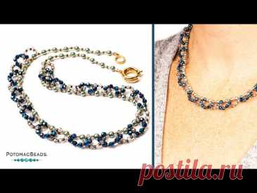 Looped Loop Necklace - DIY Jewelry Making Tutorial by PotomacBeads