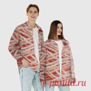 Мужская рубашка oversize 3D Нити - макро фото - купить по цене 4590 руб в интернет-магазине Всемайки, арт 3652185