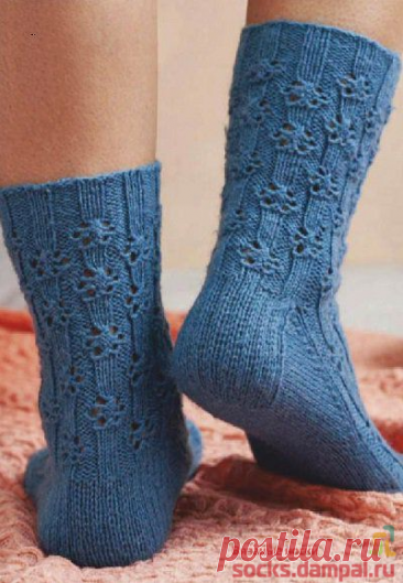 Вязаные носки «Lace & Flowers»