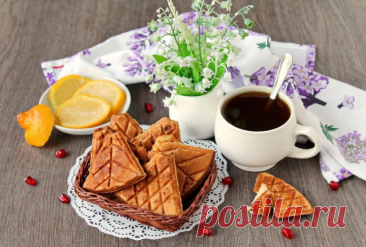 Вафельное печенье в вафельнице рецепт с фото пошагово - 1000.menu