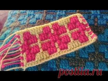 Mosaic Crochet Pattern #60 Flower Power Chart 2 - Half Flower - Multiple 12+4