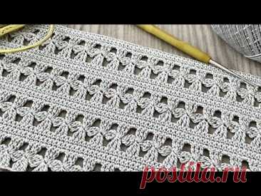 INCREDIBLE UNIQUE Easy Crochet Blouse, Tunic, Scarf, Runner, Bag, Pillow Pattern