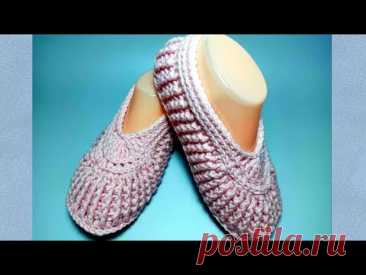 Модные следки. Crochet slippers.