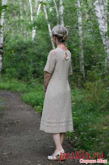 Льняное платье крючком - Вязание - Страна Мам
