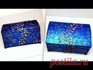 Beautiful Jewelry Box of cardboard/Diy Craft Ideas - YouTube
