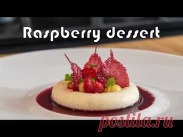 Raspberry dessert