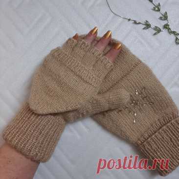 Варежки-перчатки с капюшоном - достойный конкурент по практичности и удобству обычным, как связать | Вязалушка | Пульс Mail.ru