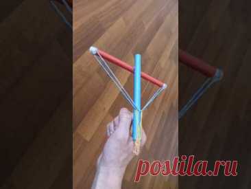 Powerful Homemade paper Crossbow that will shoot