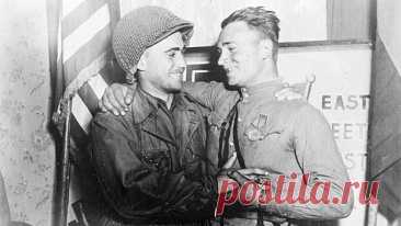 Как советские и американские солдаты повстречались на Эльбе | Bixol.Ru