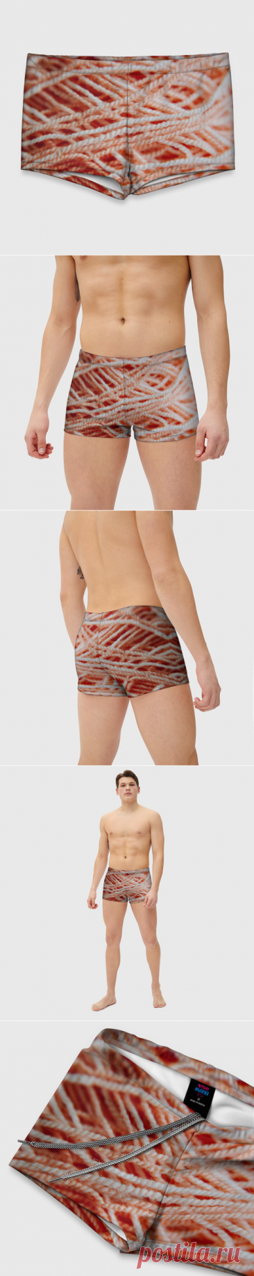 Мужские купальные плавки 3D Нити - макро фото - купить по цене 1230 руб в интернет-магазине Всемайки, арт 3652185