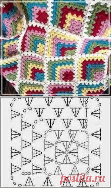 Пледы в стиле пэчворк из остатков пряжи