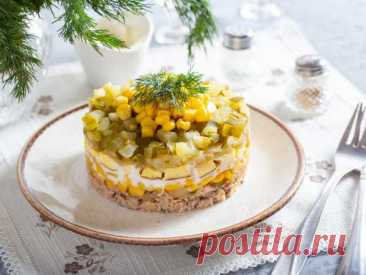 Салат «Интрига» — рецепт с фото пошагово