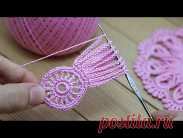 Что-то новенькое!!!  Красивый УЗОР вязание крючком Super Beautiful Flowers Crochet Pattern knitting